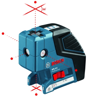 Bosch , GPL 5C , 5Punktlaser i gruppen Krysslaser /  Korslaser / Punktlaser hos Bygglaserteknik (0601066300)