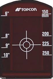 Topcon Måltavla kort TP-L3A/4A/5A RÖD